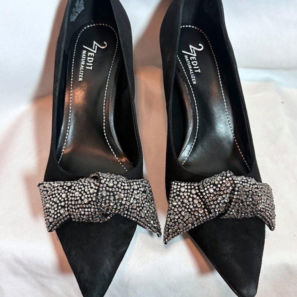NIB | Naturalizer | Emery-Bow2 | Women's Heels Black Size 8